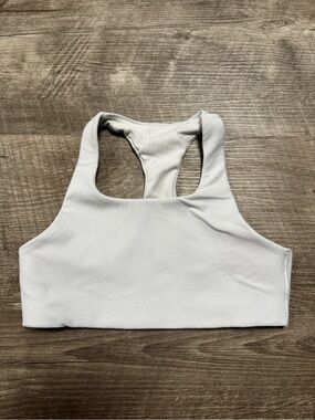 Athleta Girl White Sports Bra Size Small